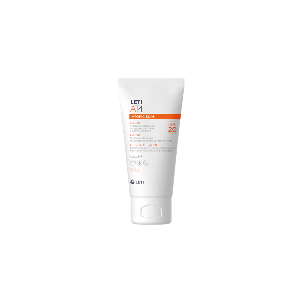 Crema Facial SPF20 Leti AT-4 50 ml