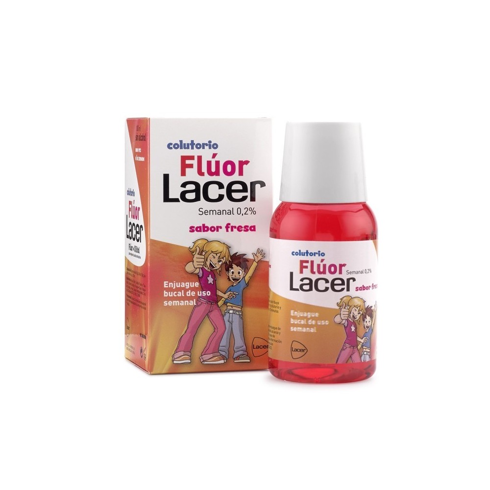 Lacer Colutorio Junior Semanal 0,2% Flúor Fresa 100ml