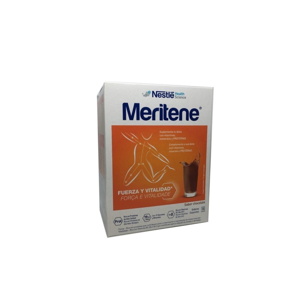 MERITENE CHOCOLATE  15 SOBRES