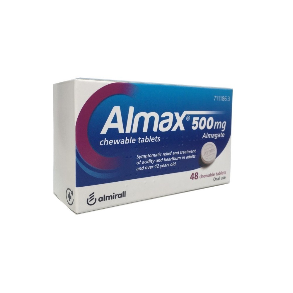 ALMAX  500 MG. 48 COMP.MASTIC.