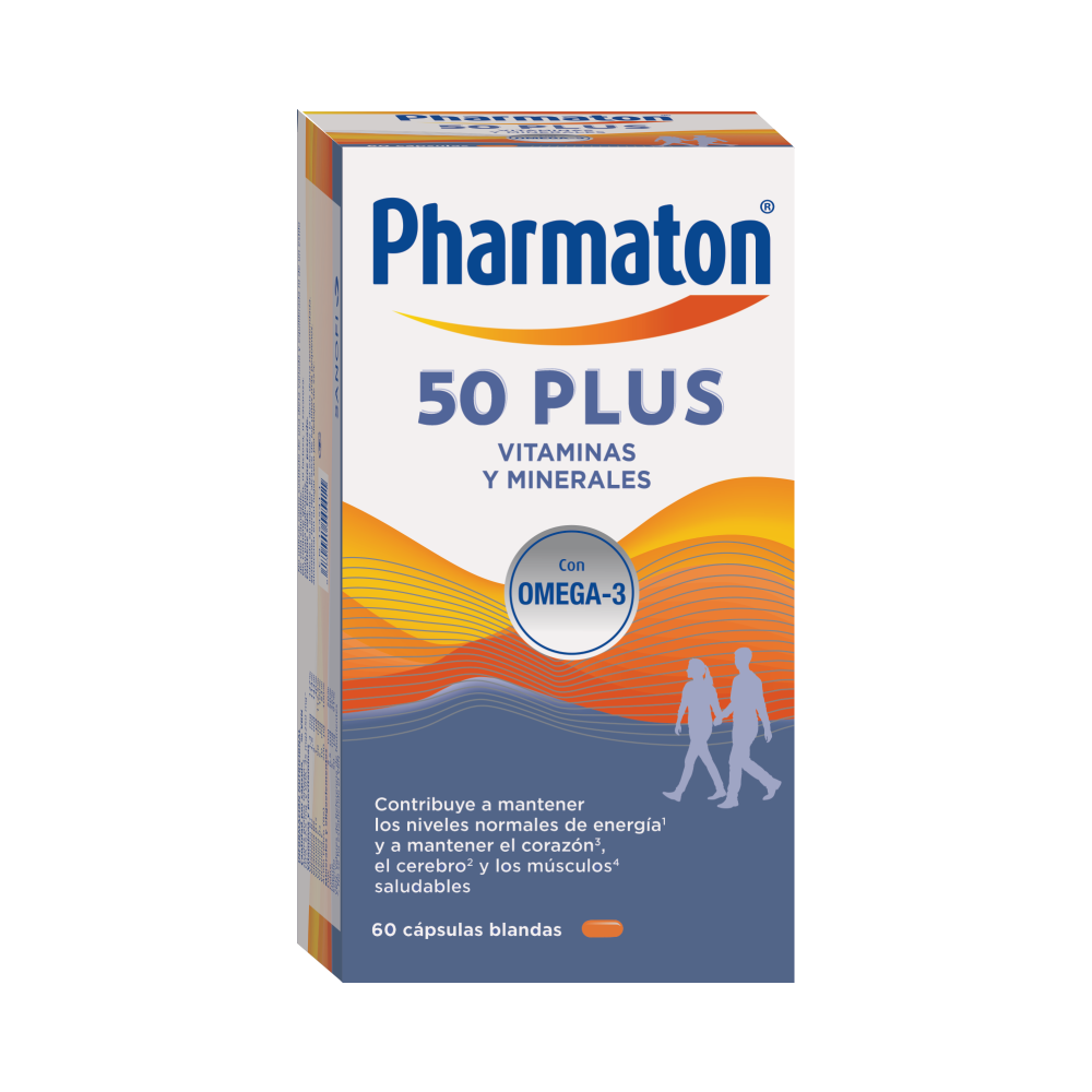 PHARMATON 50 PLUS 60 CAPS.