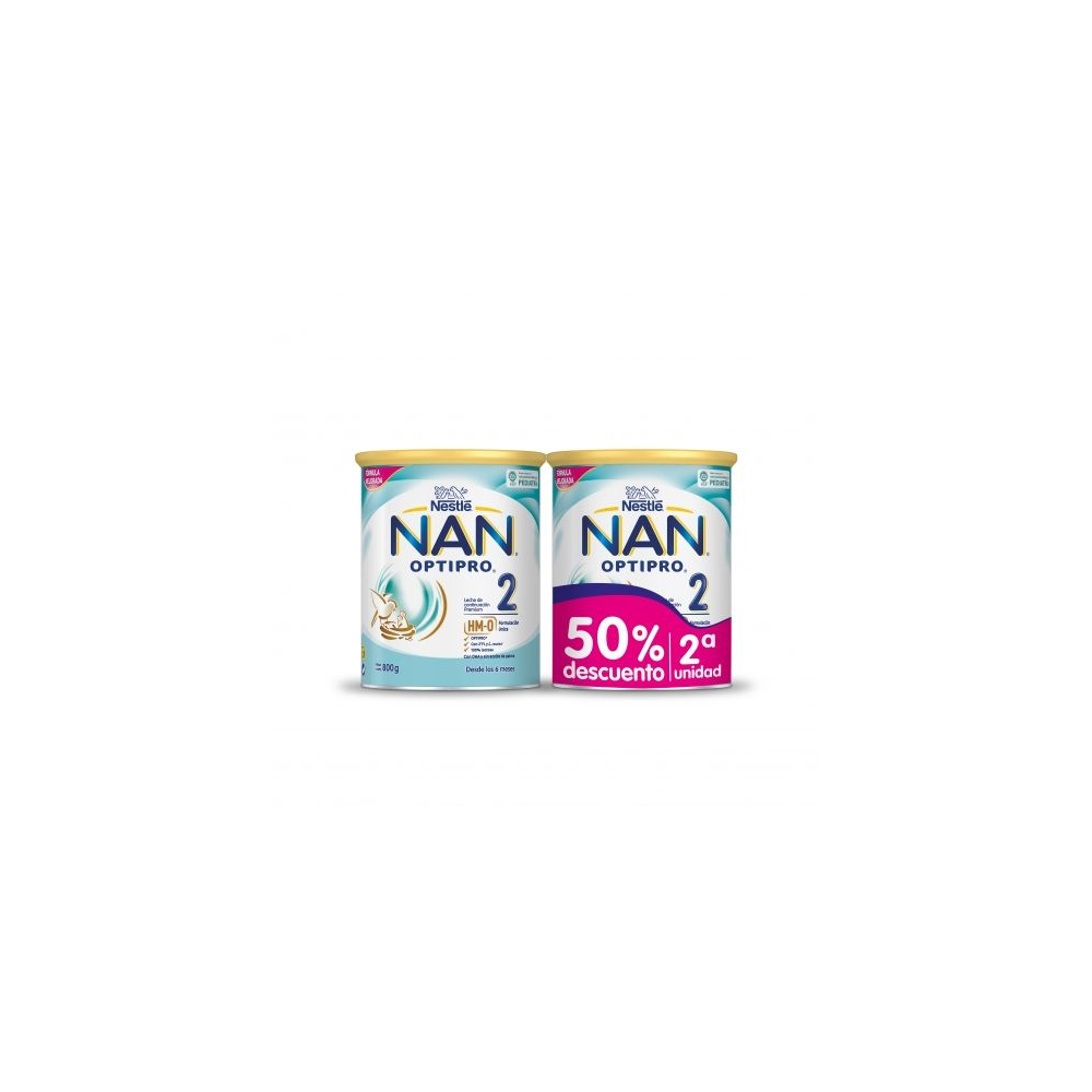 NAN 2 Optipro Pack Duplo 2ºud 50%
