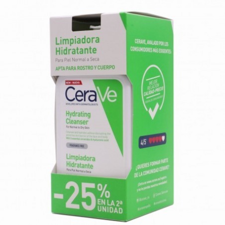 DUPLO LIMPIADORA HIDRATANTE 473ML CERAVE