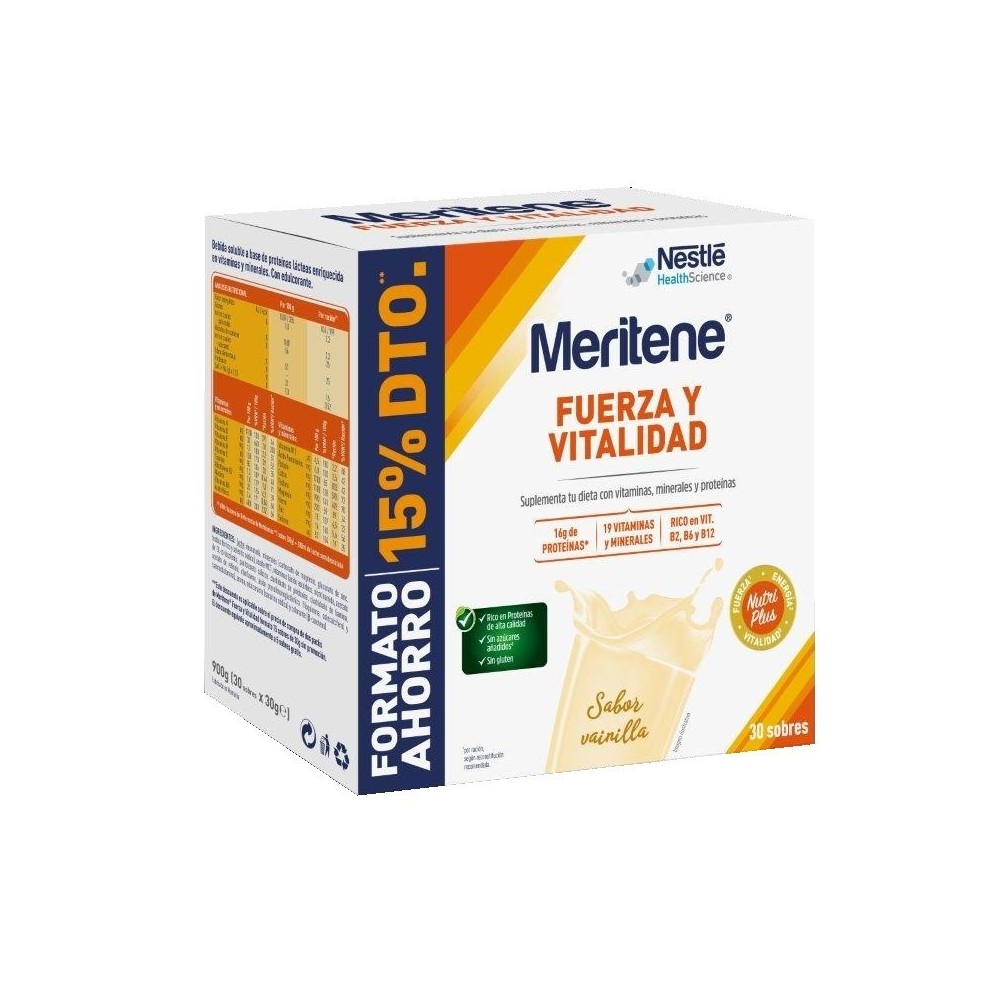 Comprar Pack Nestle Meritene Vainilla 12x125 Mla precio de oferta