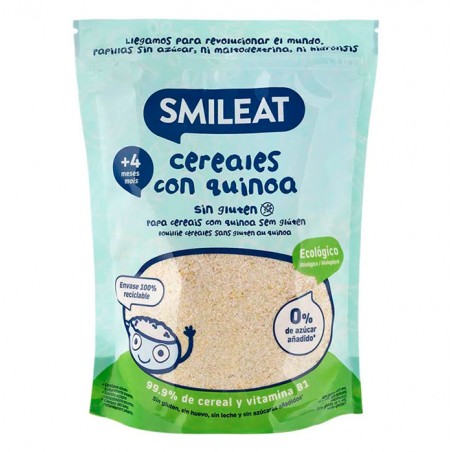 Smileat Papilla Cereales sin Gluten con Quinoa