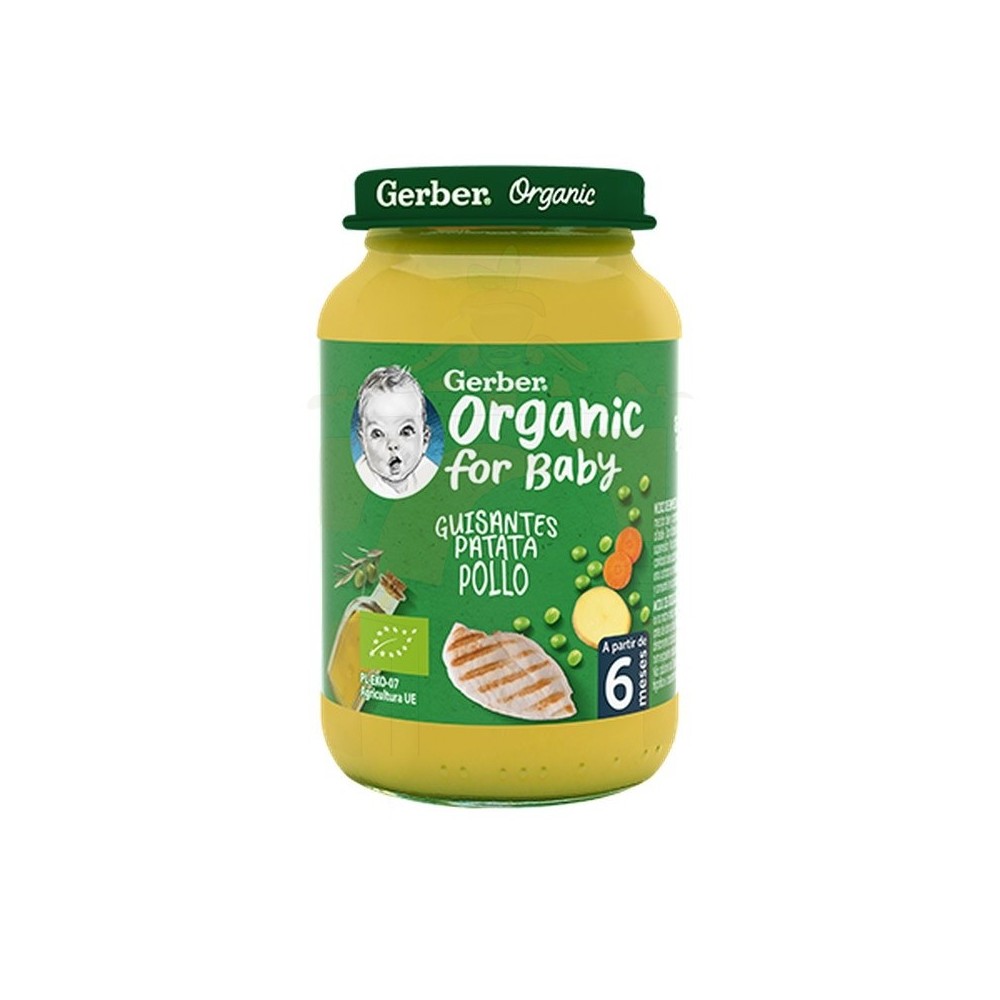 Potito Orgánico Guisante/Patata/Pollo 190gr Gerber
