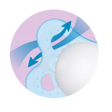 Chupete Duplo Azul Original Pure Night 2-6m Planet Love MAM