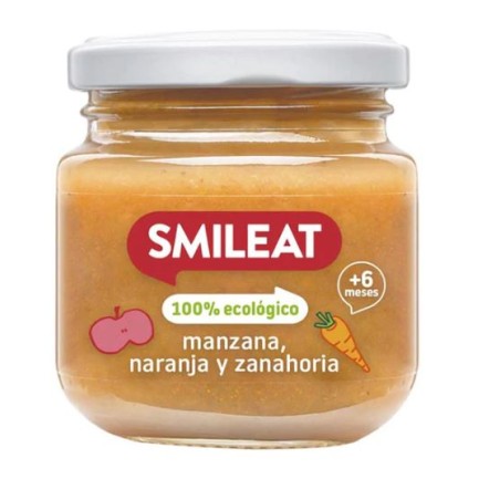 Smileat Potito Manzana, Naranja y Zanahoria 130gr