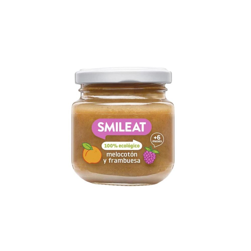 Smileat Potito Melocotón y Frambuesa 130gr