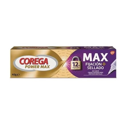 Corega Max Fijación+Sellado Sin Sabor 40gr