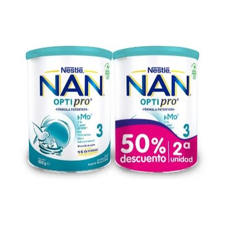 NAN 3 Optipro Pack Duplo 2ºud 50%