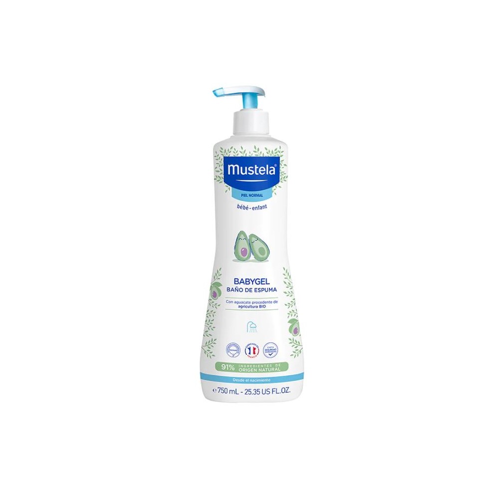 Baño Espuma Mustela Babygel 750 ml