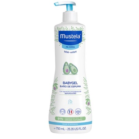 Baño Espuma Mustela Babygel 750 ml