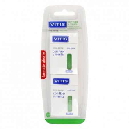 Cinta Dental Vitis con Flúor y Menta 2 ud